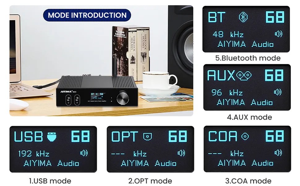 Aiyima D03 Bluetooth Digital Power Amplifier – TechX Malaysia: Home