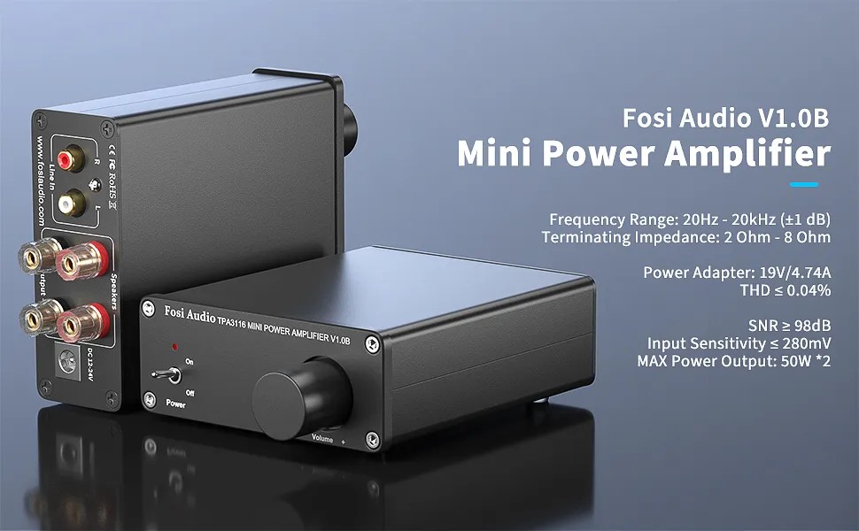 Fosi Audio V1.0B TPA3116 Mini Power Amplifier TechX Malaysia Home