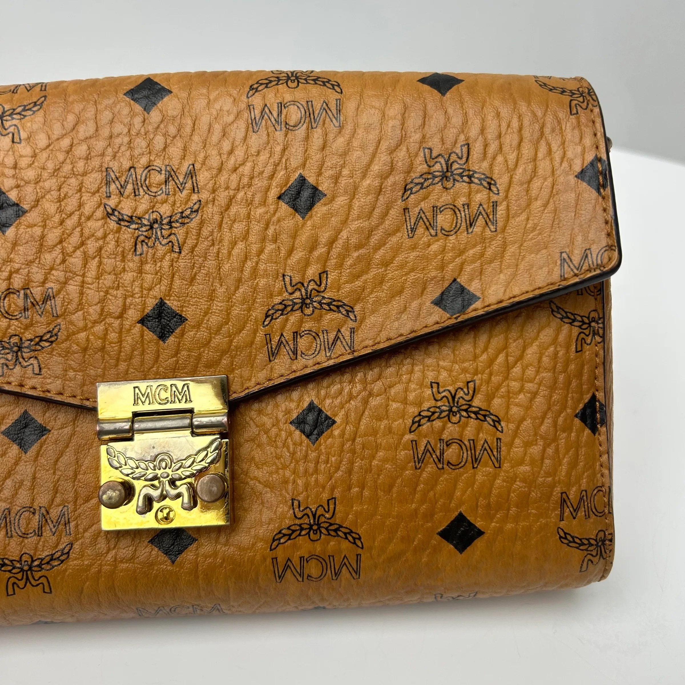 PREOWNED MCM MEDIUM MILLIE FLAP CROSSBODY Lbite Luxury Branded Your