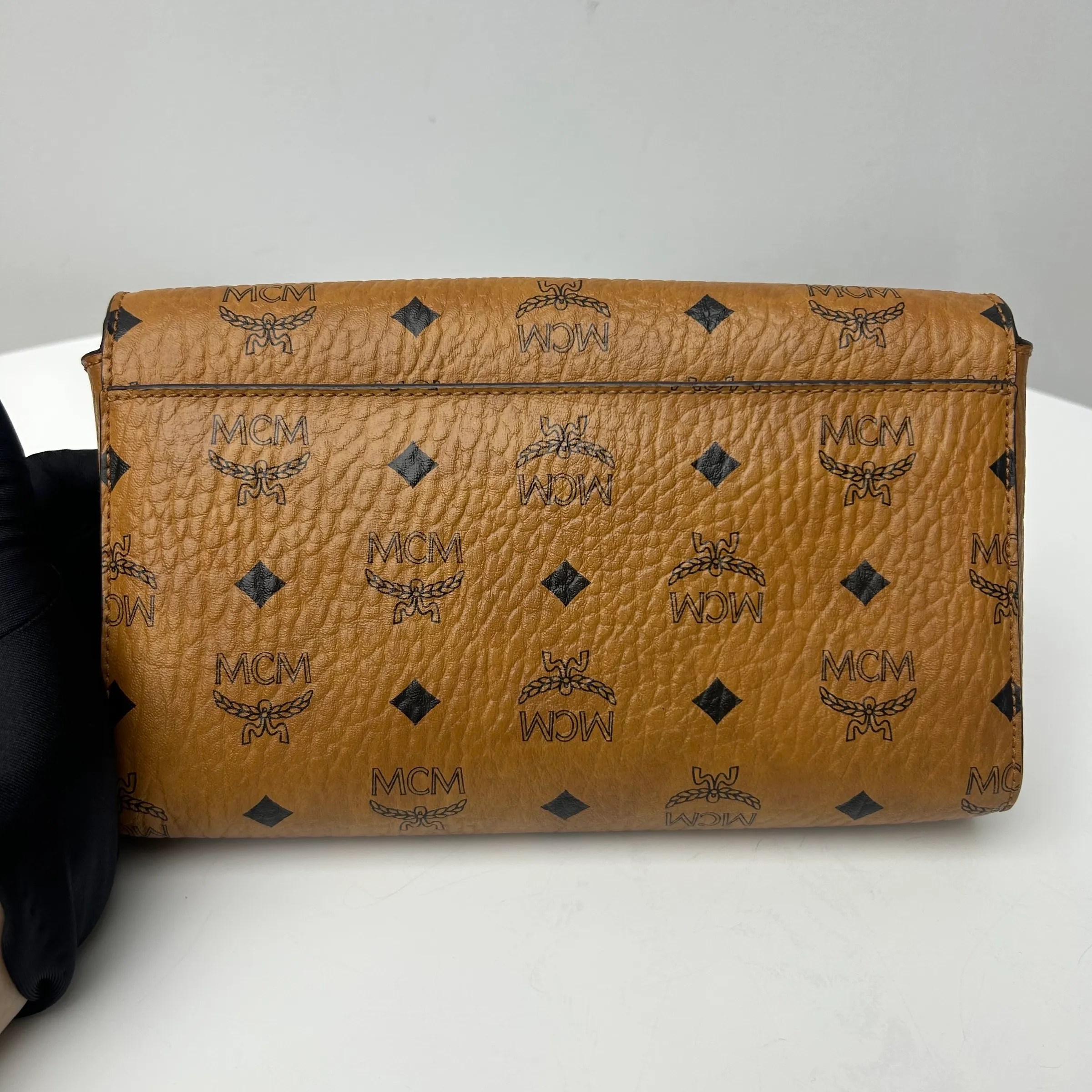 PREOWNED MCM MEDIUM MILLIE FLAP CROSSBODY Lbite Luxury Branded Your