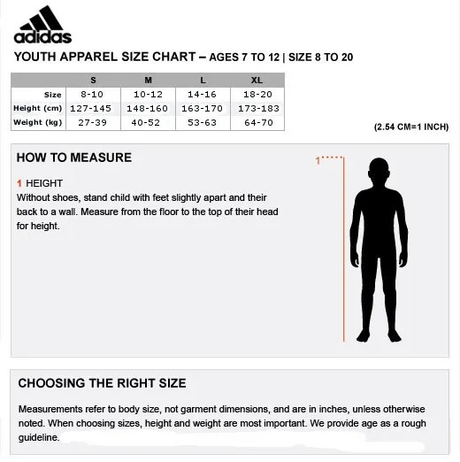 notice Joint selection Andes adidas youth large jacket size chart