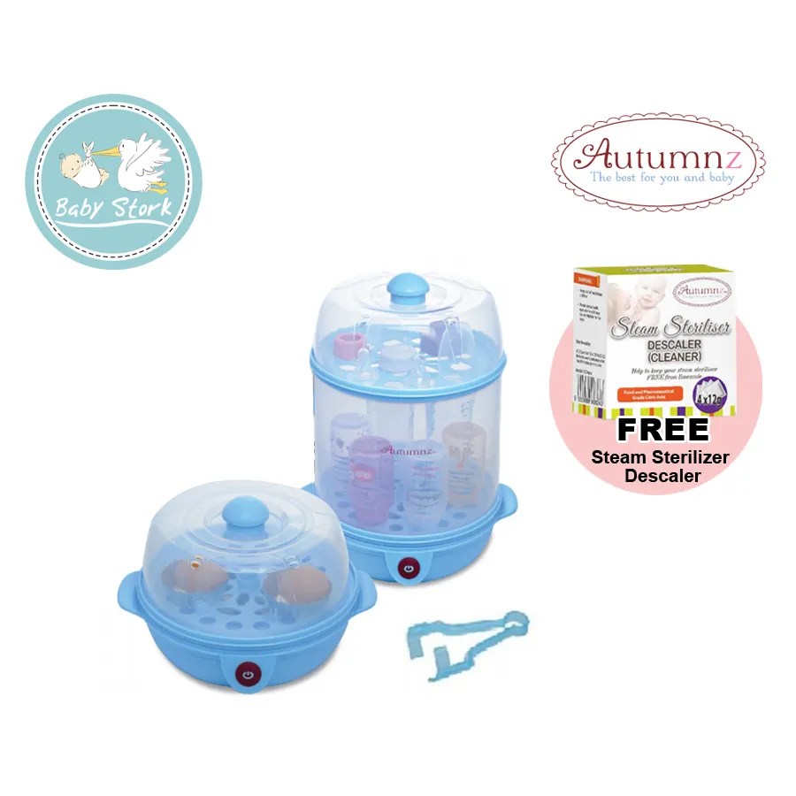 Autumnz 2in1 Electric Steriliser & Food Steamer Blue / Lilac (FREE