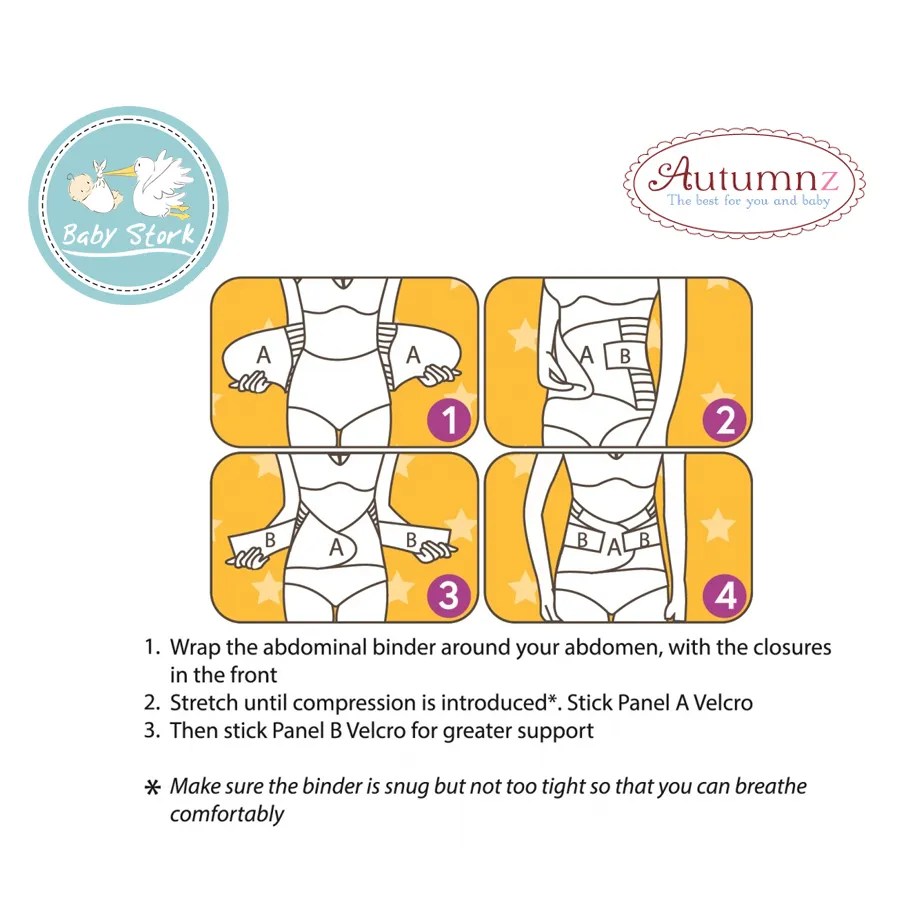 Autumnz Post Partum Abdominal Binder *Modern Bengkung* M / L / XL