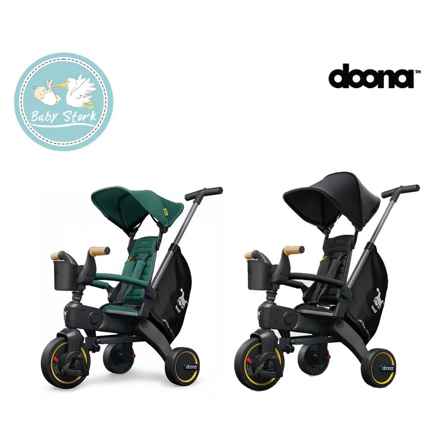 Doona Liki Trike S5 Green / Nitro Black Baby Stork (MRI2015/1030)