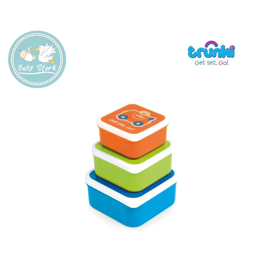 Trunki Snack Pots Animals / Blue / Pink Baby Stork (MRI2015/1030)