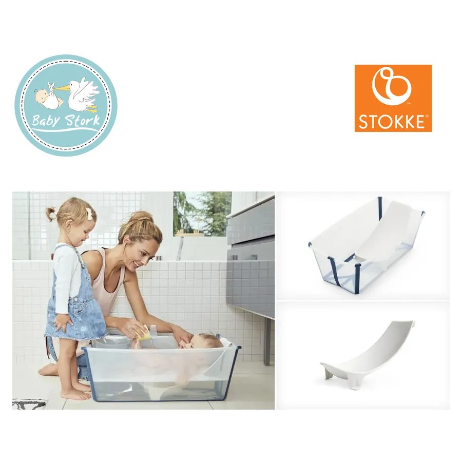 Stokke Flexi Bath V2 Bundle (Bath Tub + Newborn Support) Baby Stork