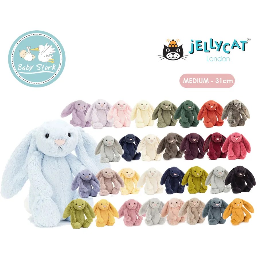 Jellycat Bashful Bunny Medium Baby Stork (MRI2015/1030)