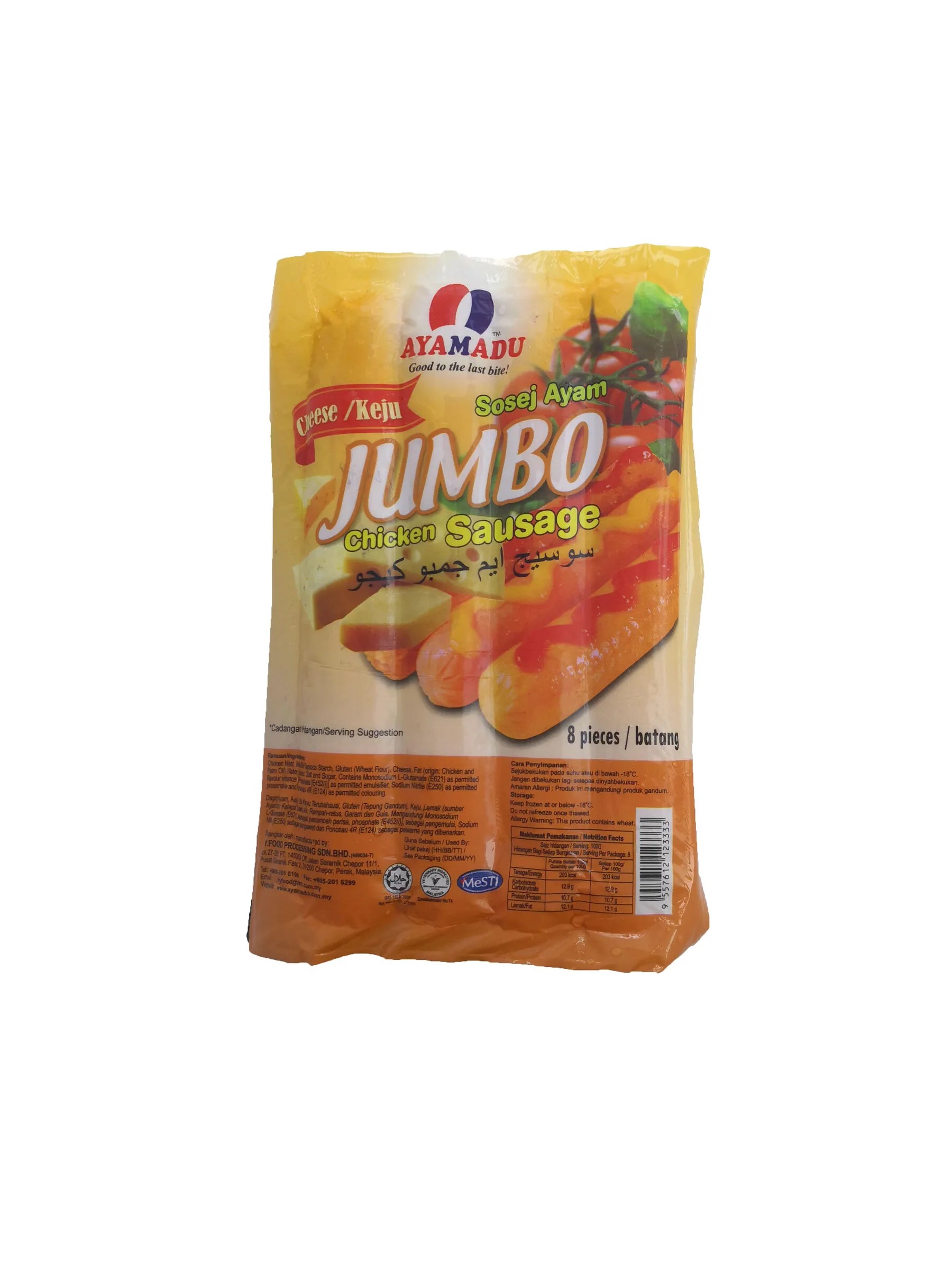 Chicken Sausage Jumbo Cheese (Ayamadu) 800GM/PKT Shinn Grocer