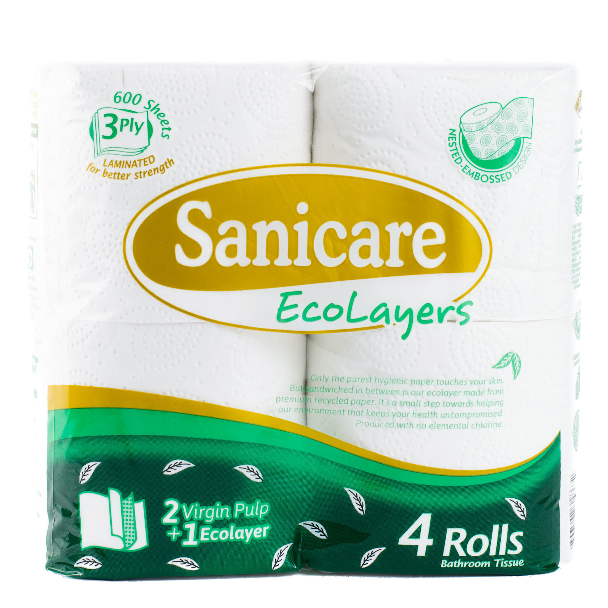 Sanicare Bathroom Tissue 3Plyx600Shtsx4Roll Citimart