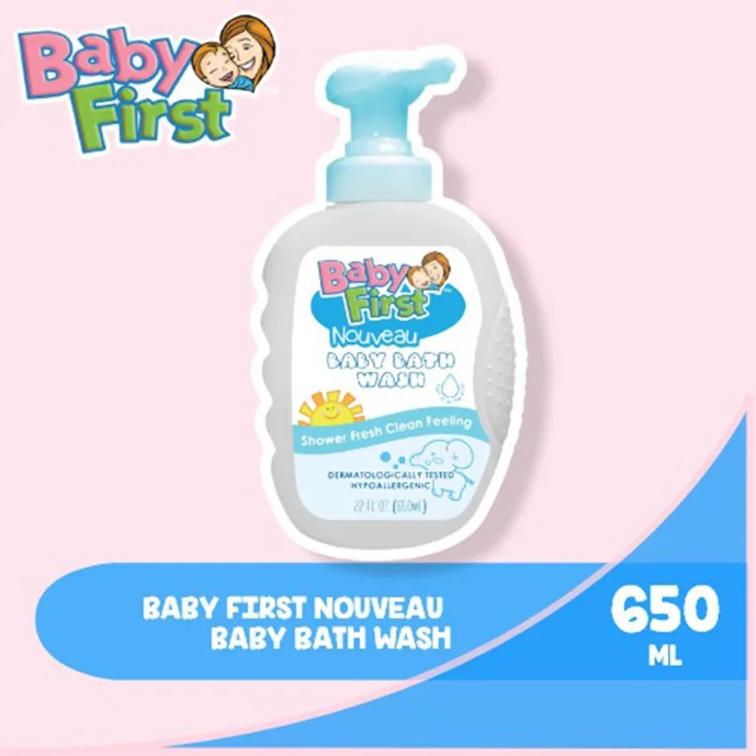 Baby First Nouveu Baby Bath Wash 650mL Citimart
