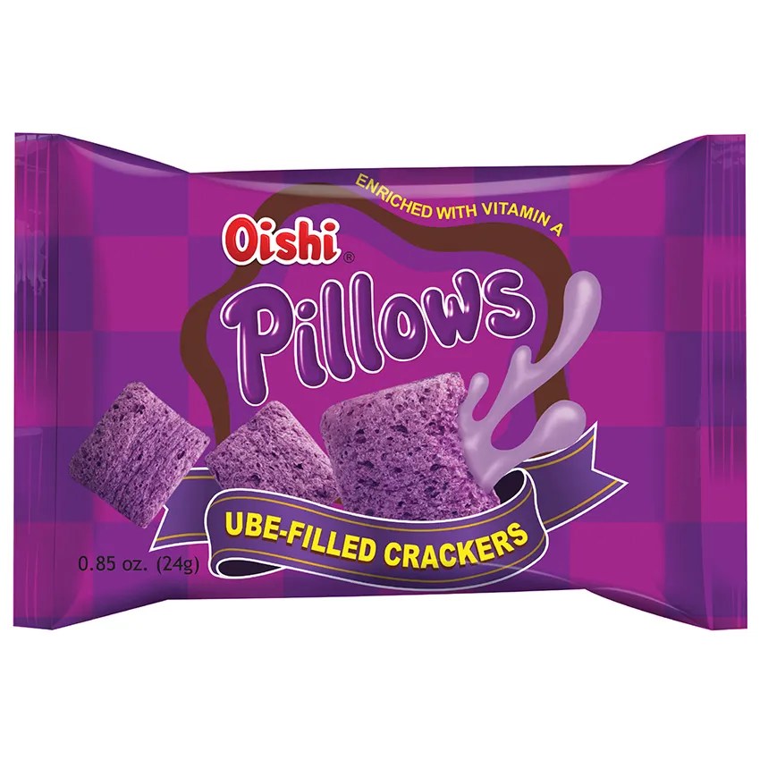 Oishi Pillows Ube Crackers 24g Citimart