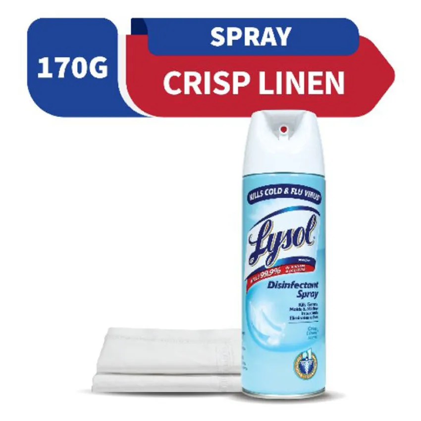 Lysol Disinfectant Spray Crisp Linen 170g Citimart