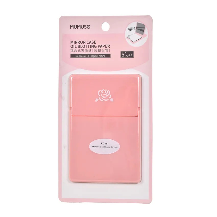 Mirror Case Oil Blotting Paper Rose Citimart