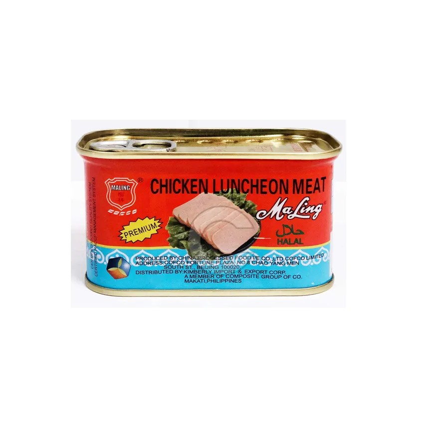 Maling Premium Chicken Luncheon Meat Rect.198g Citimart