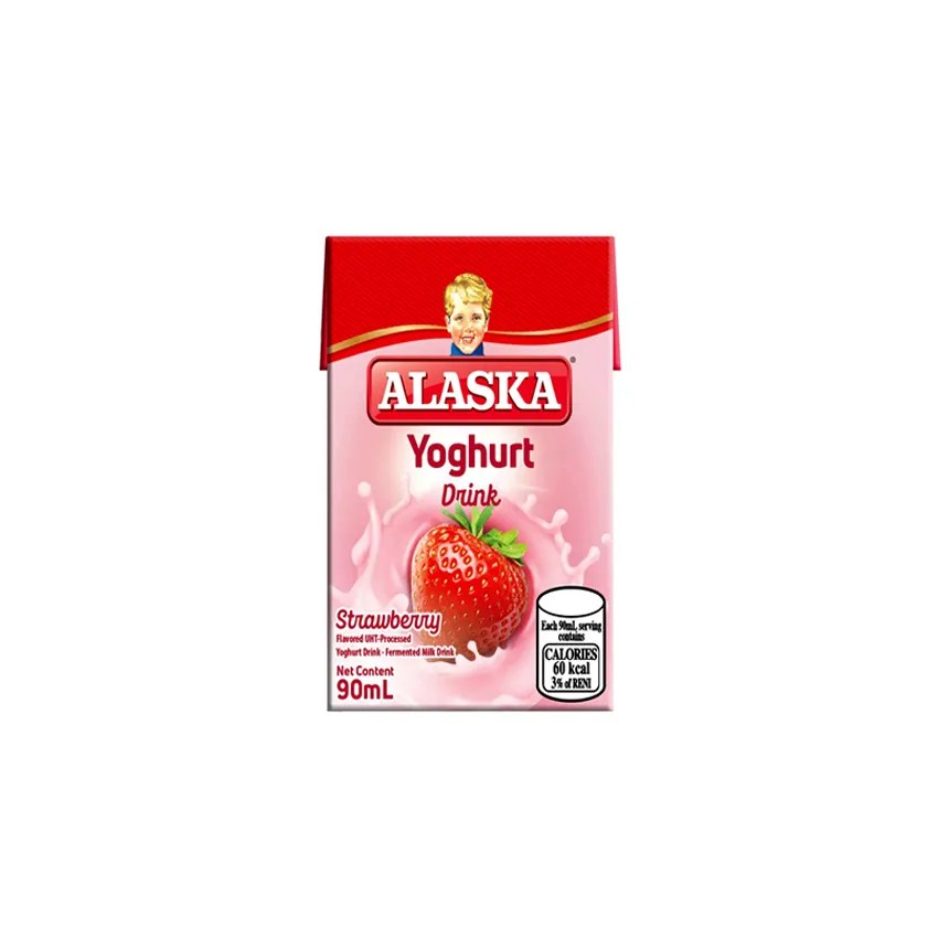 Alaska Yoghurt Drink Strawberry 90mL Citimart