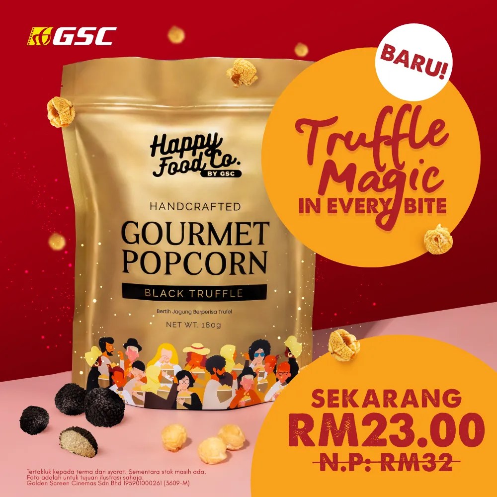 Happy Food Co Gourmet Popcorn Black Truffle KEEPSAKE by GSC