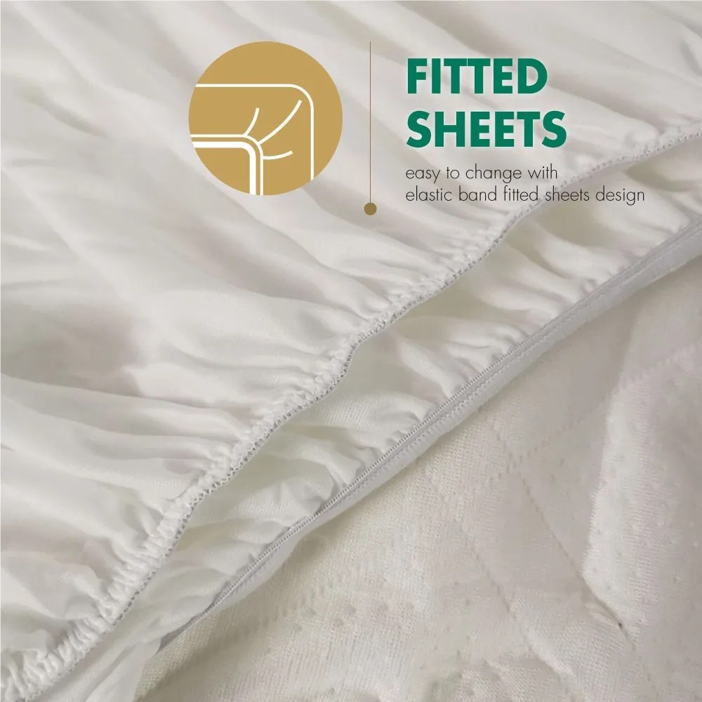 Getha Bamboo Waterproof Mattress Protector YCH Home Living Sdn Bhd