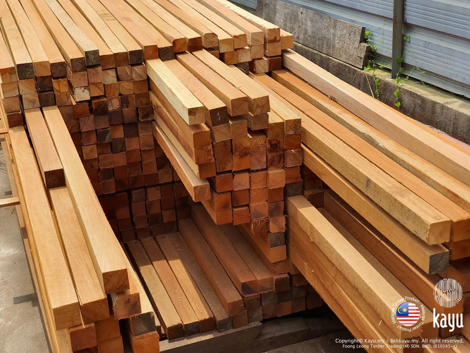 [Smoothed] Balau Solid Wood 2" x 2" (3 to 14ft.) Kayu.my