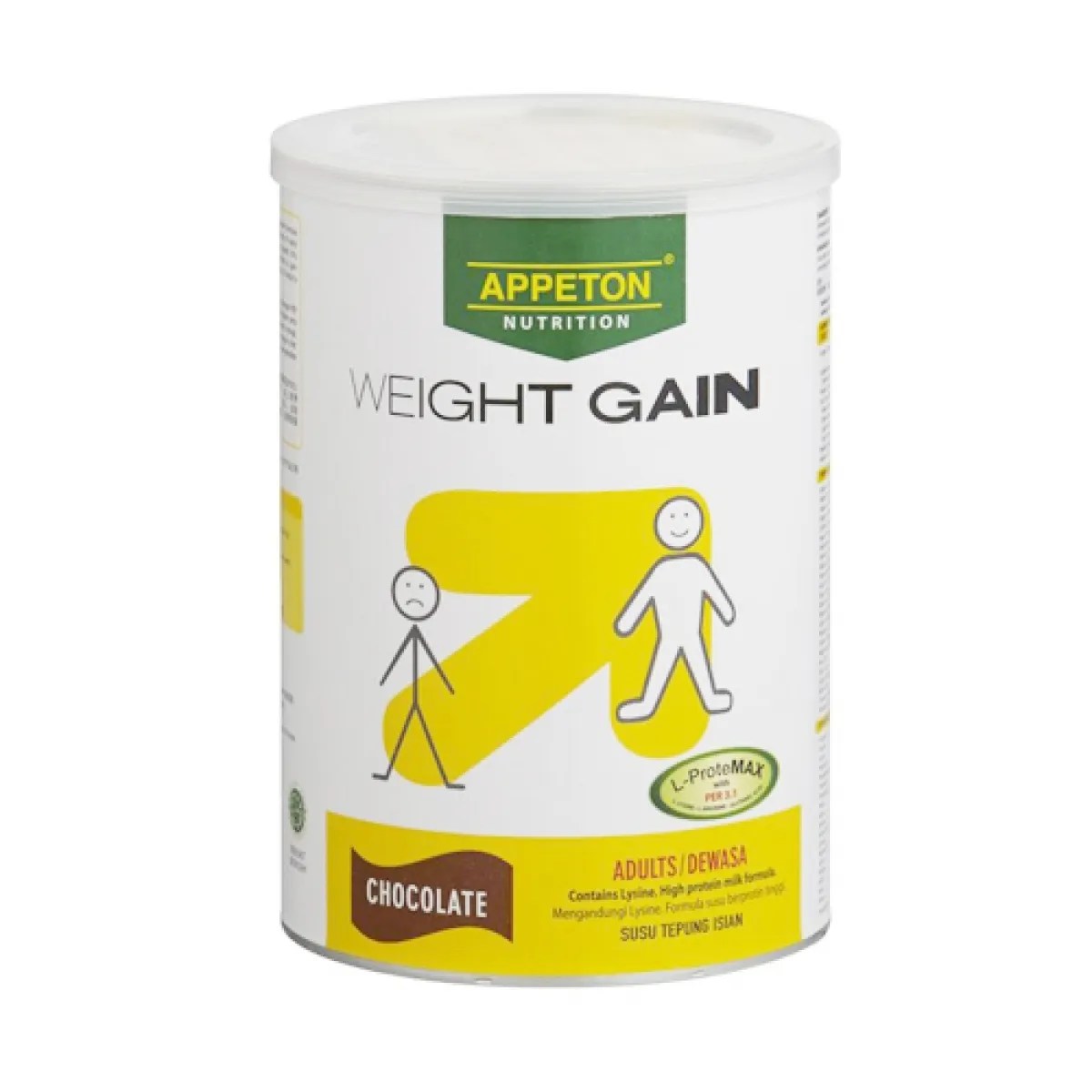 Appeton Weight Gain Adult Chocolate 450g Farmasi ParkCity