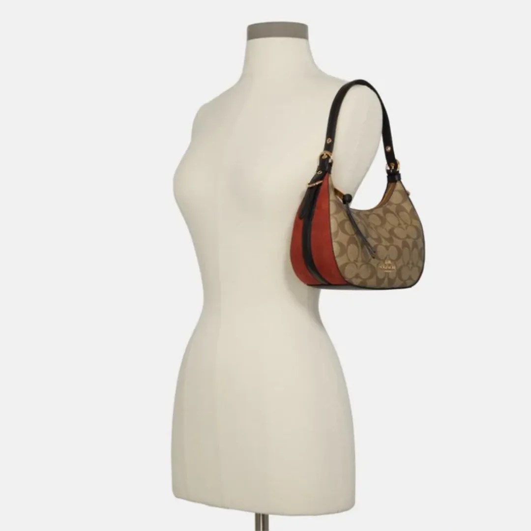 Coach Kleo Hobo In Signature Canvas Khaki Multi BB ASIA STORE