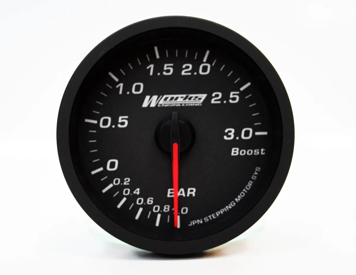 Works Pro II PLUS Gauge 3 Bar Boost Gauge Works Engineering