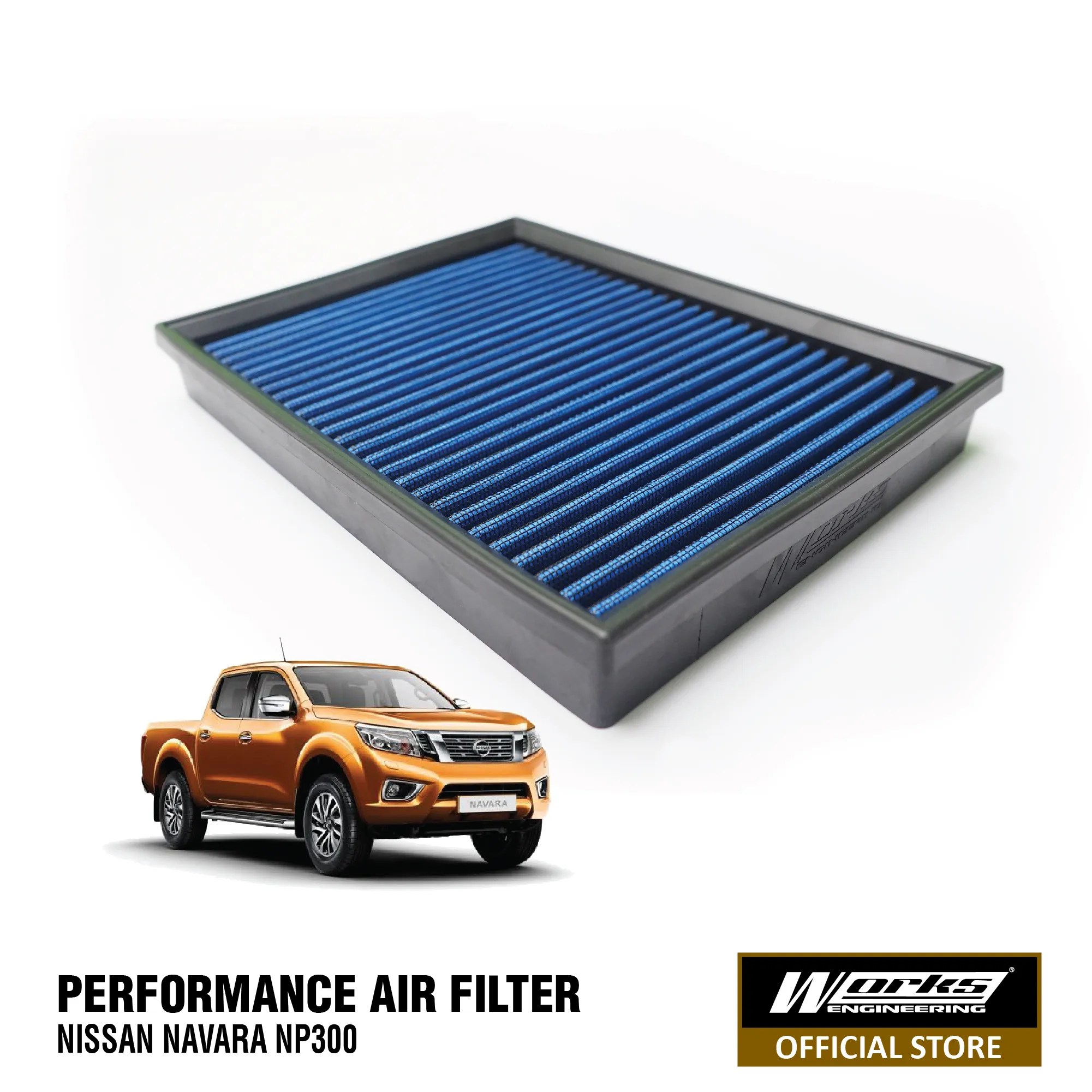 Works Air Filter Nissan Navara NP300 Works Engineering Official