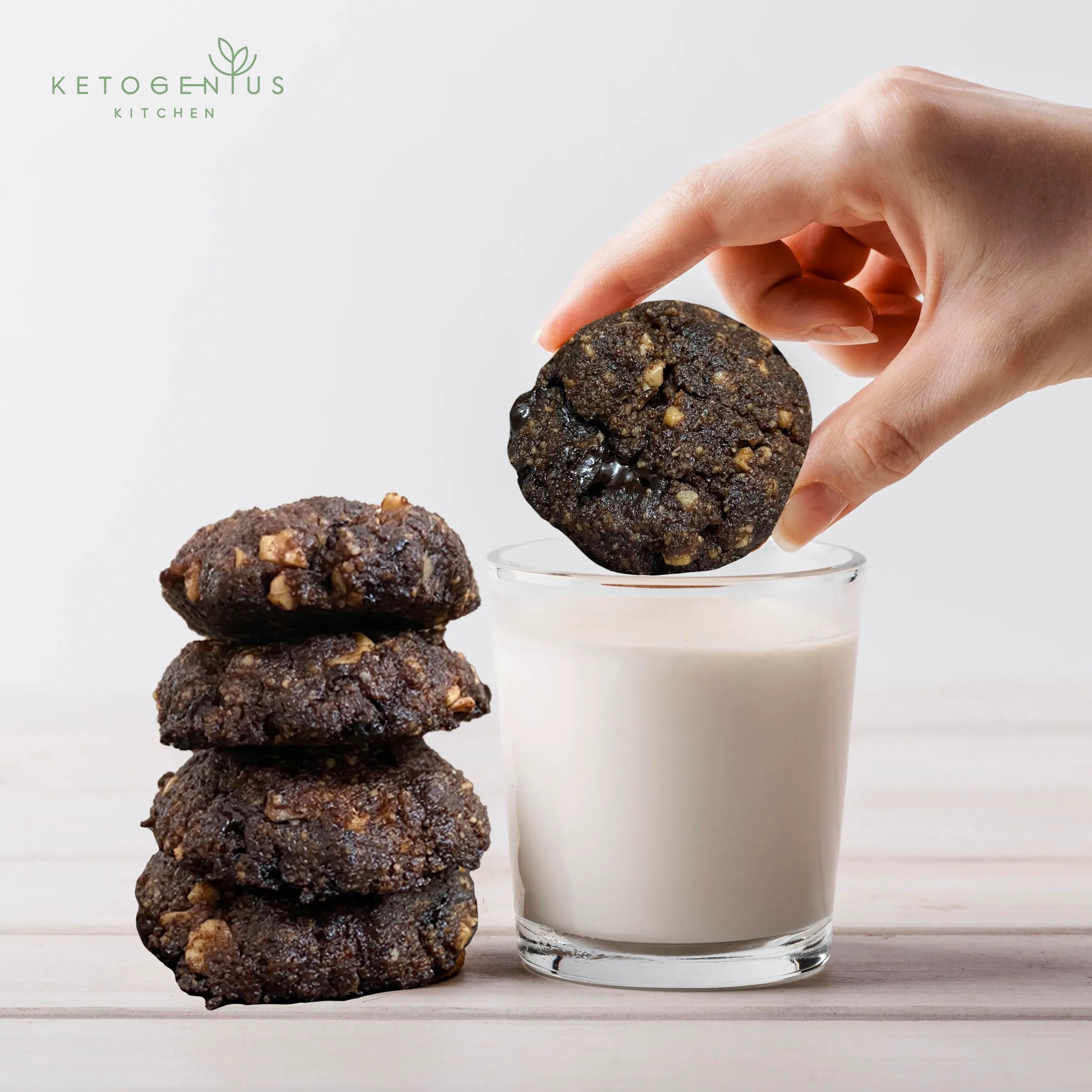 Keto Double Chocolate Cookies (Sugar Free) Ketogenius Kitchen
