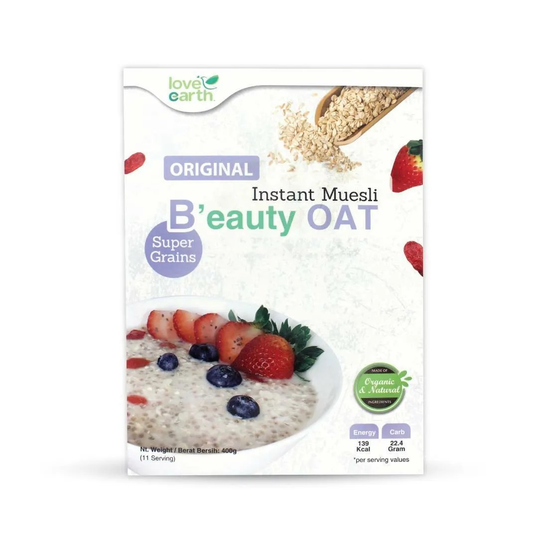 Love Earth Organic B'eauty Oat Mix 400g Green Wellness Malaysia