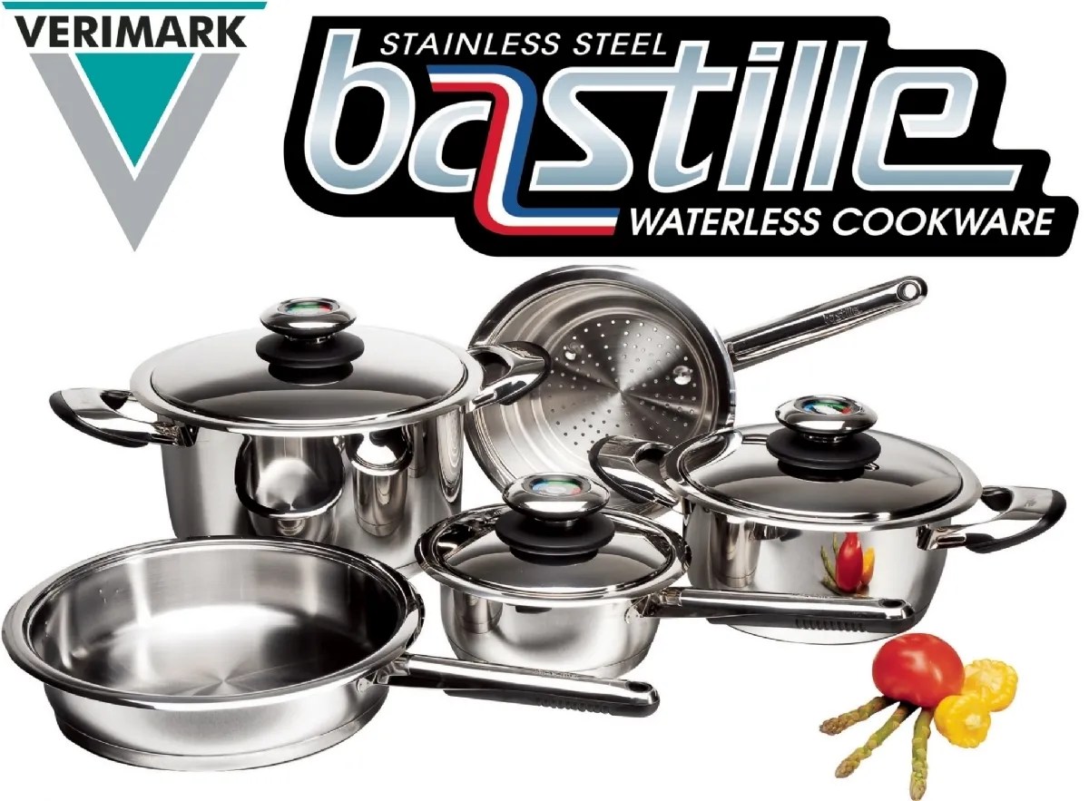 Bastille Cordon Bleu Waterless Cookware set of 8 pcs. IROVA