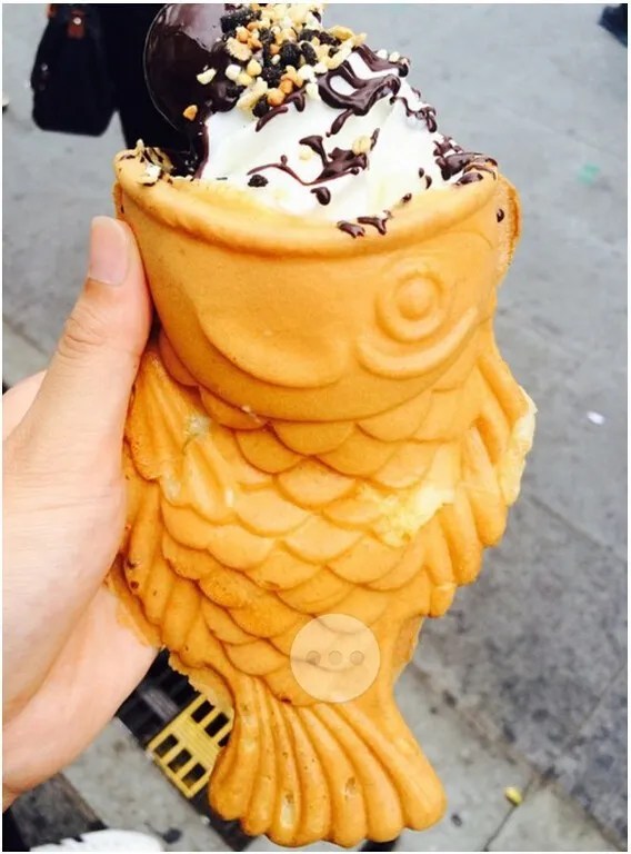 Korean Open Mouth Fish Waffle Maker Taiyaki (Electric)