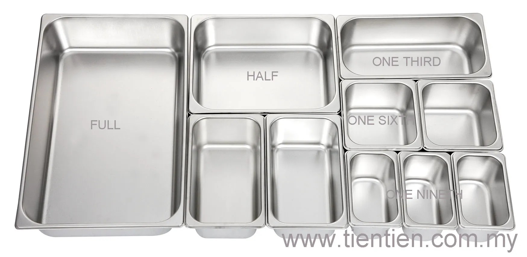 TIEN TIEN Stainless Steel Food Pan Series