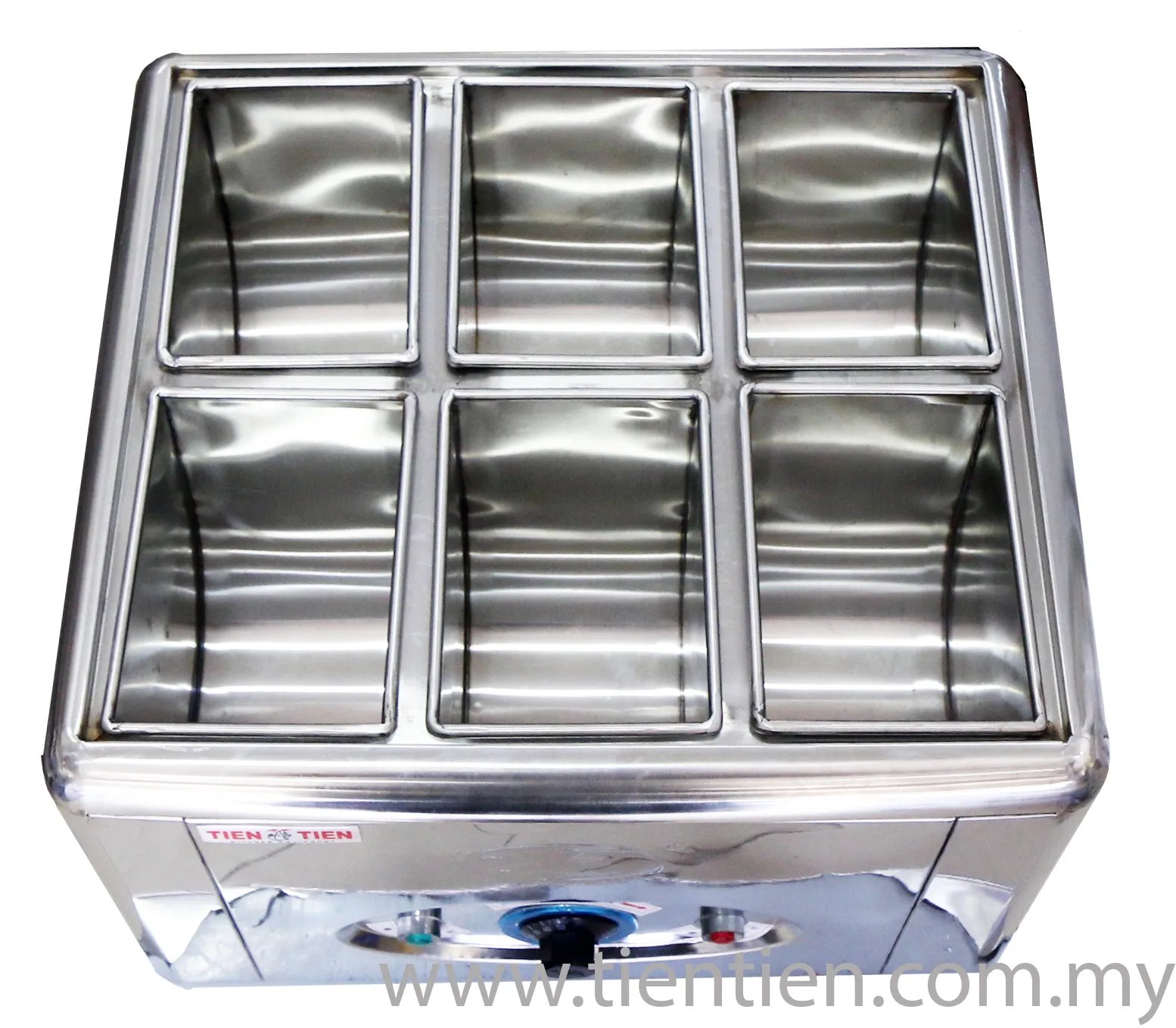 OT/SW01 6 POT ELECTRIC SAUCE WARMER TABLE TOP BAIN MARIE (MINI)