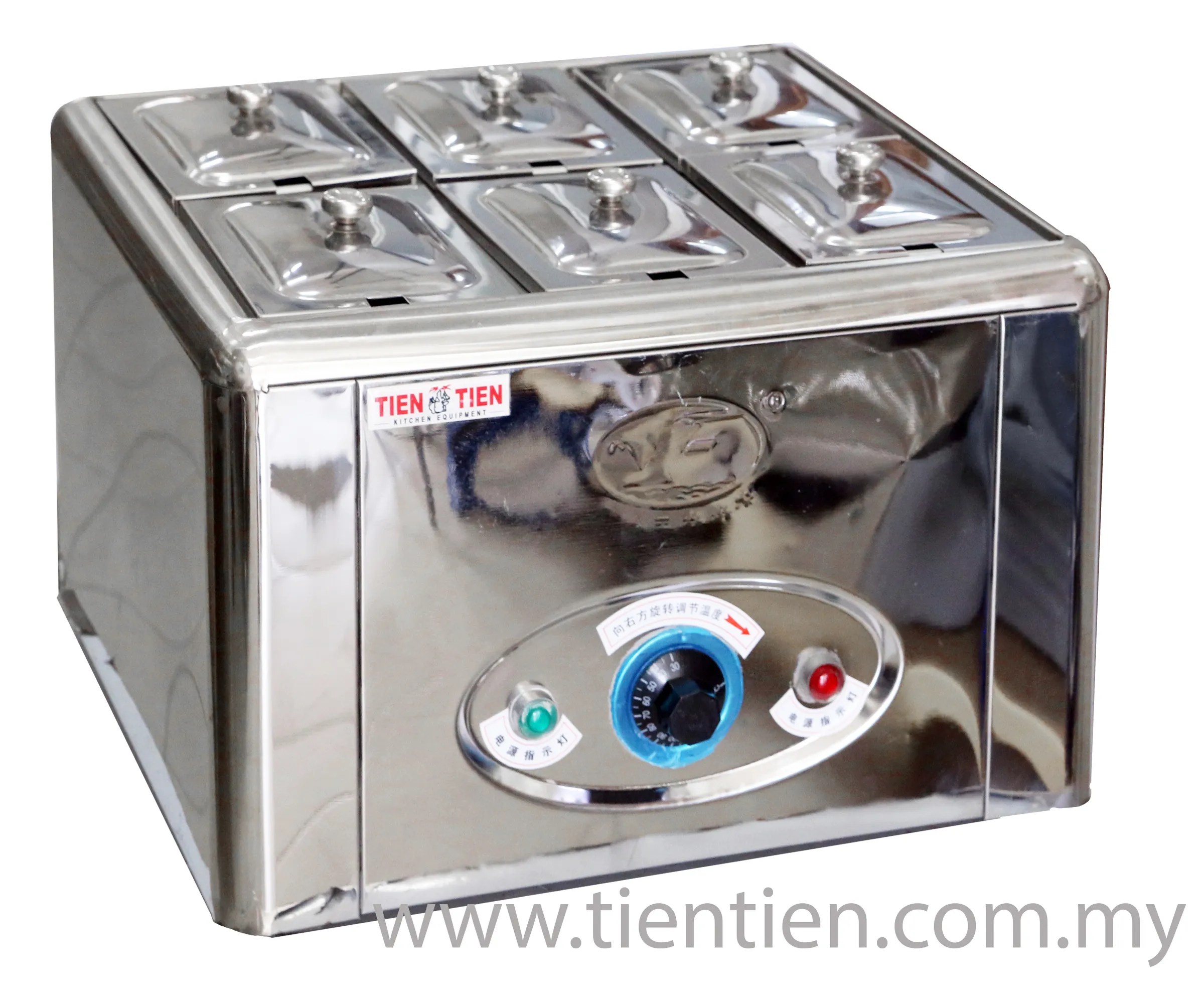OT/SW01 6 POT ELECTRIC SAUCE WARMER TABLE TOP BAIN MARIE (MINI)