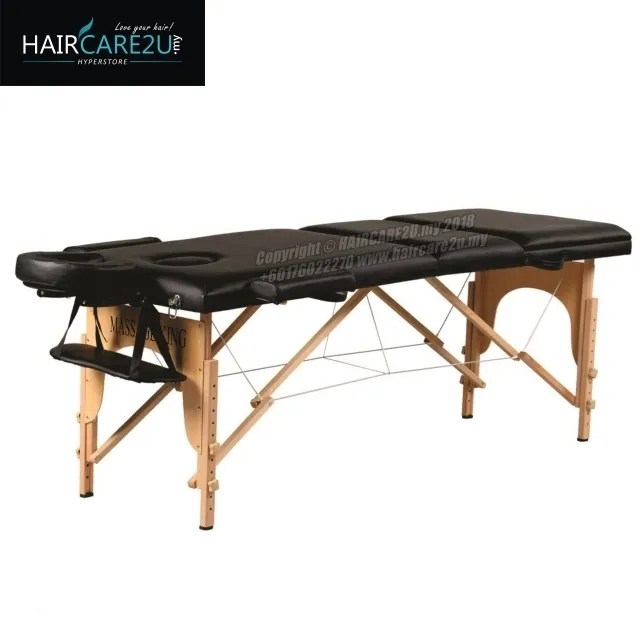 Massage King Portable Wooden Backrest Adjustable Folding Bed Table