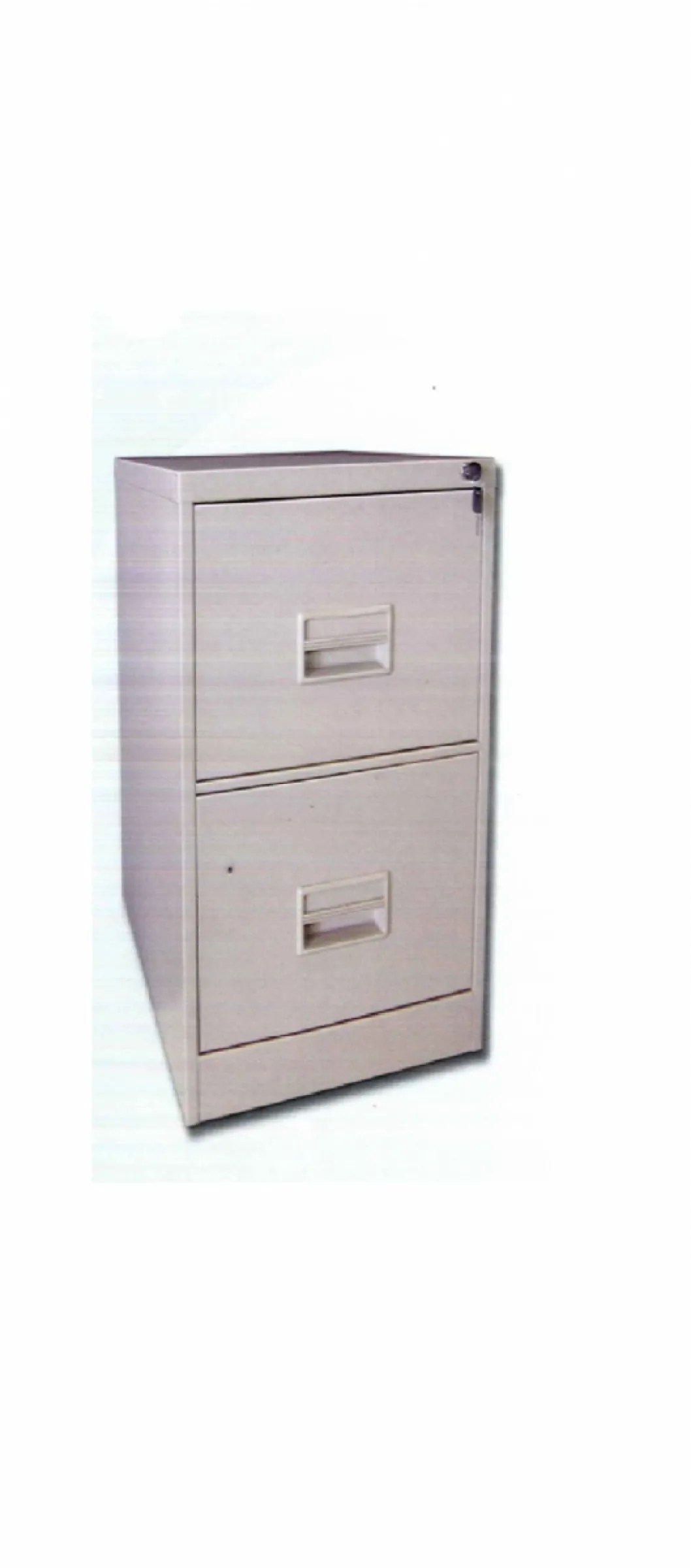2 Drawer Steel Filing with Recess Handle Model OS106/CB
