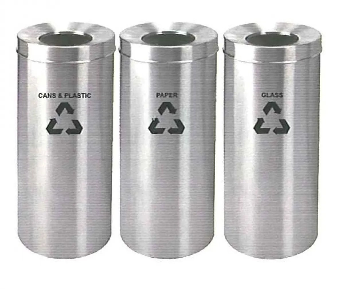 Stainless Steel Open Top Recycle Bin Model BRIRECYCLE233/SS