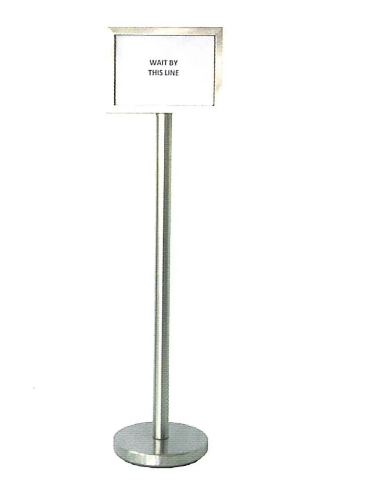 Stainless Steel Sign Board Stand A3 Model BRISBS022/SS Furnitures