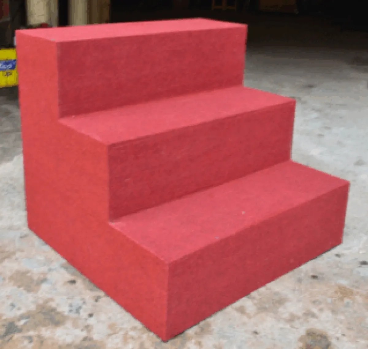 3 Layer Wooden Steps cover with carpet Model AST75 Furnitures Malaysia