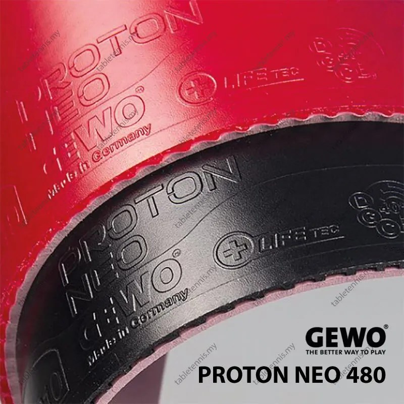 Gewo Rubber Proton Neo 475 Spin Elastic Table Tennis Spin Rubber Getah
