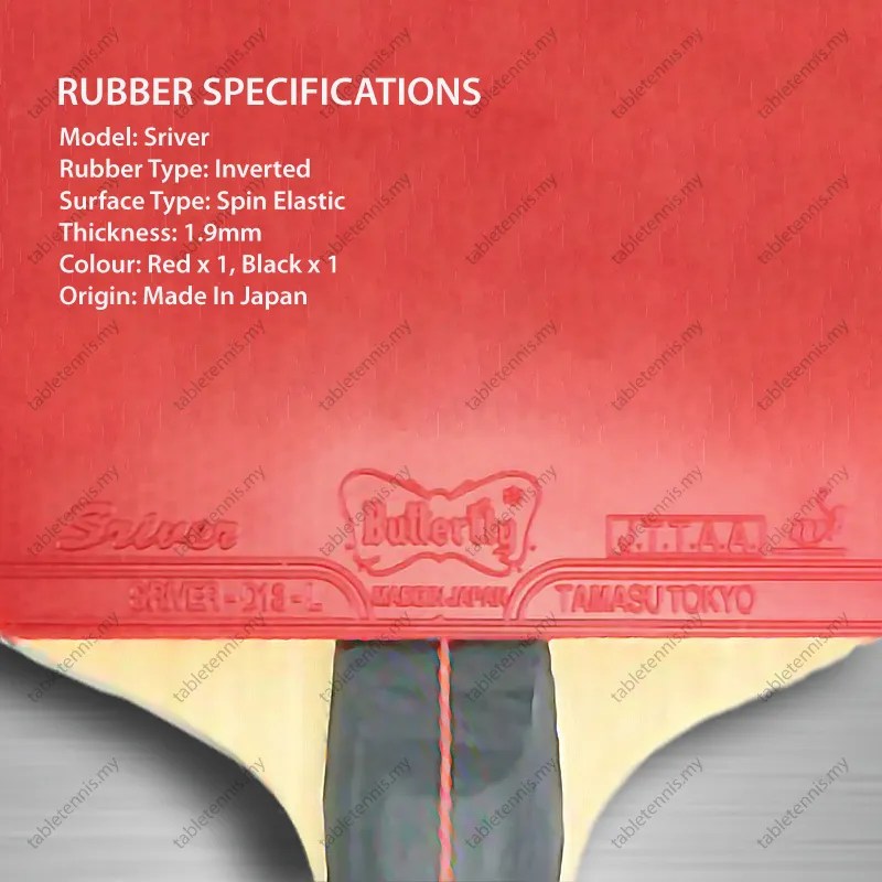 Butterlfy Nakama S6 PreAssembled Table Tennis Racket Ready Made with