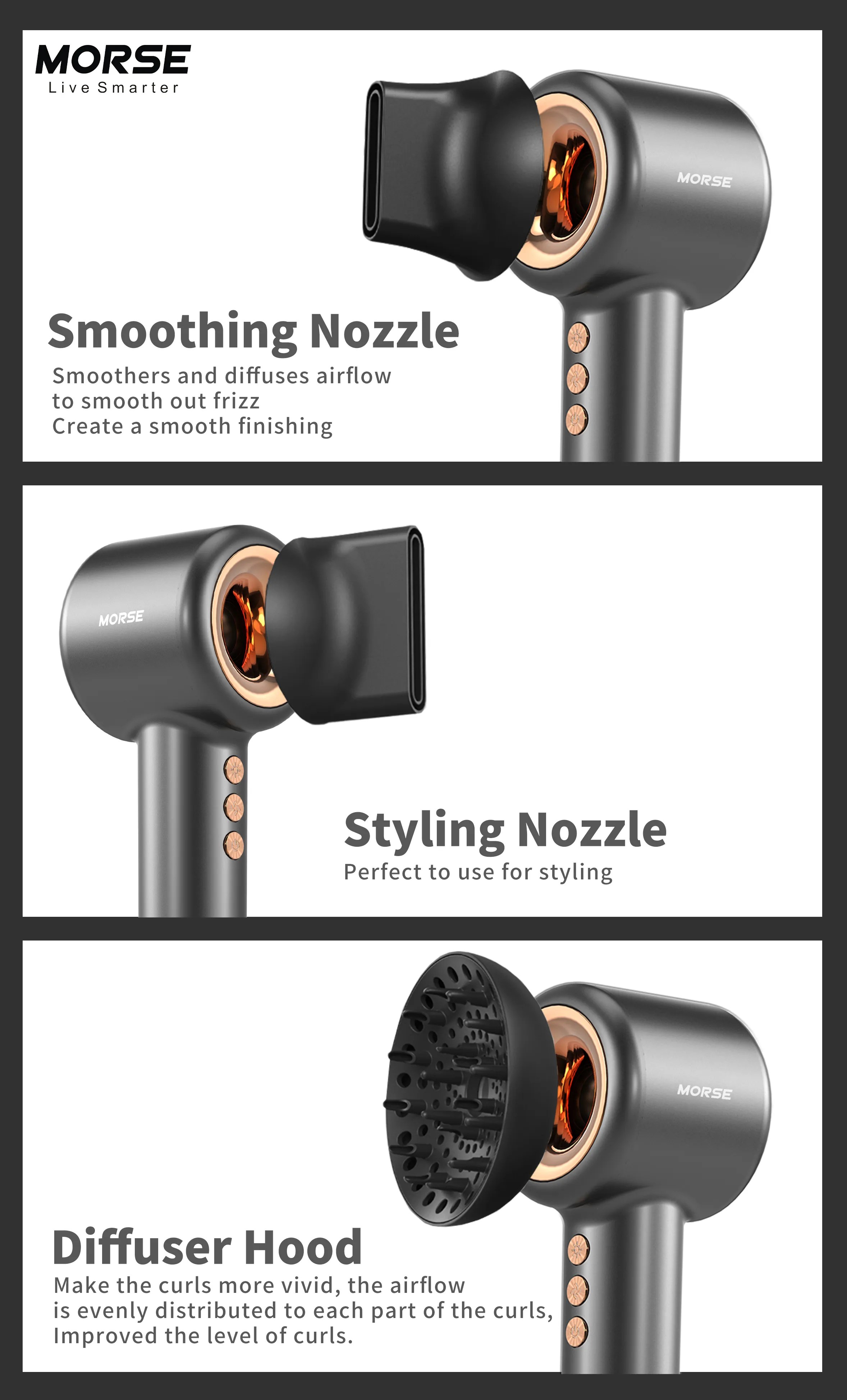 Morse Hurricane V3 Hair Dryer Morse Electronics Robotic Vacuum