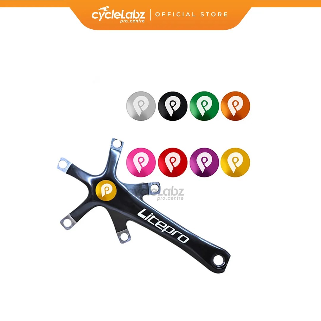 LITEPRO Alloy Hollow Crankset Crank DustProof Cover / Cap Cyclelabz