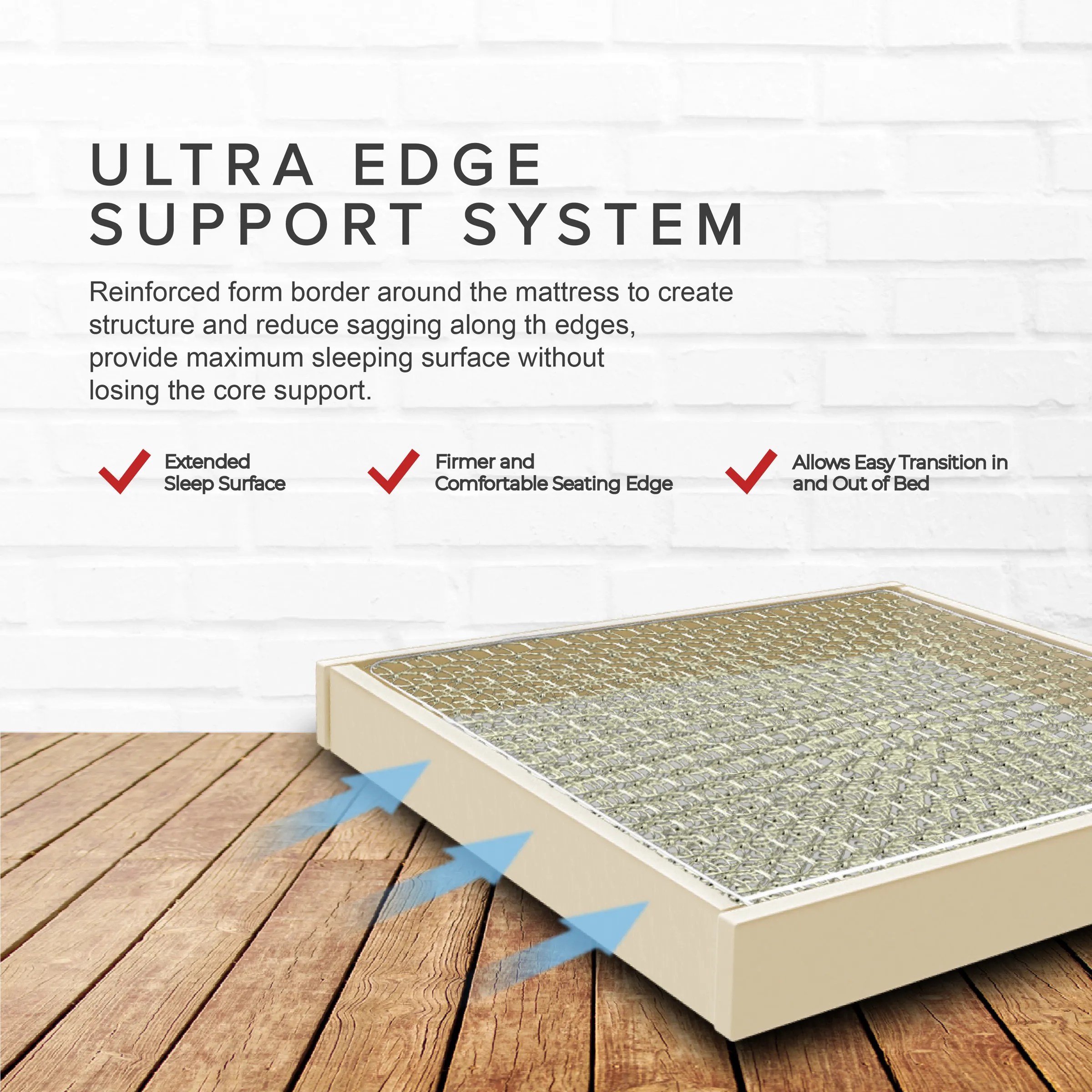 Goodnite Kingsley DPC Spring Mattress (11 Inch) with Single/ Super