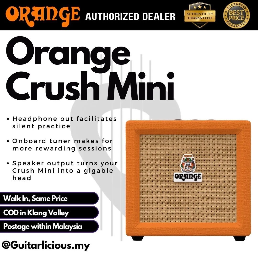 ORANGE Crush Mini 3watt Micro Combo Amplifier Speaker (Crush3 / Crush