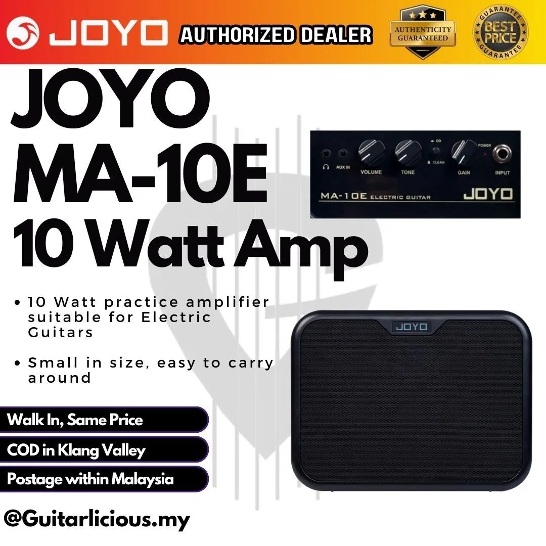 JOYO 10watt Portable Electric Amplifier ( MA10E / MA10 / MA 10E ) GUITARLICIOUS.MY
