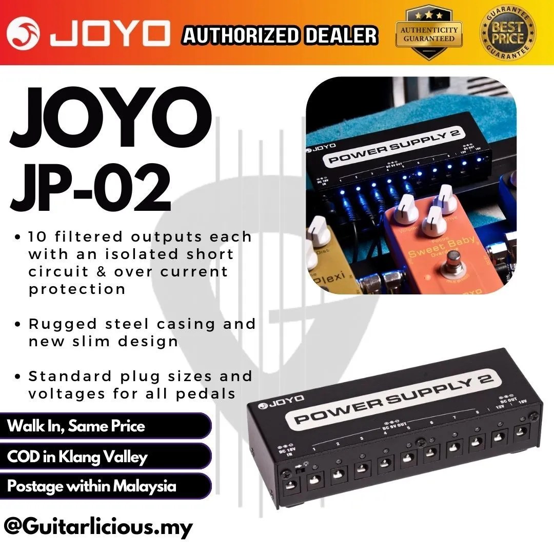 Joyo JP02 Effect Pedal Power Supply 2 ( JP02 / JP 02 / JP02 / JP2