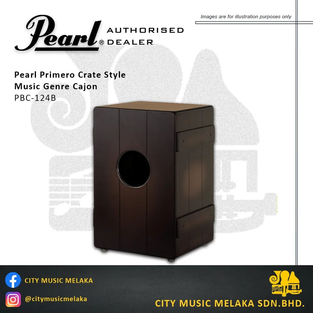 Pearl Primero Crate Style Music Genre Cajon PBC124B City Music Melaka