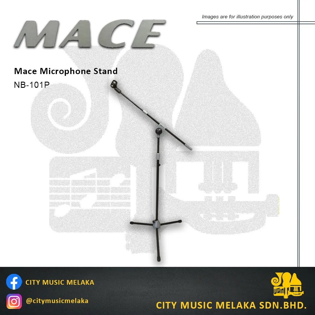 MACE Microphone Stand with Mic Holder NB101P City Music Melaka