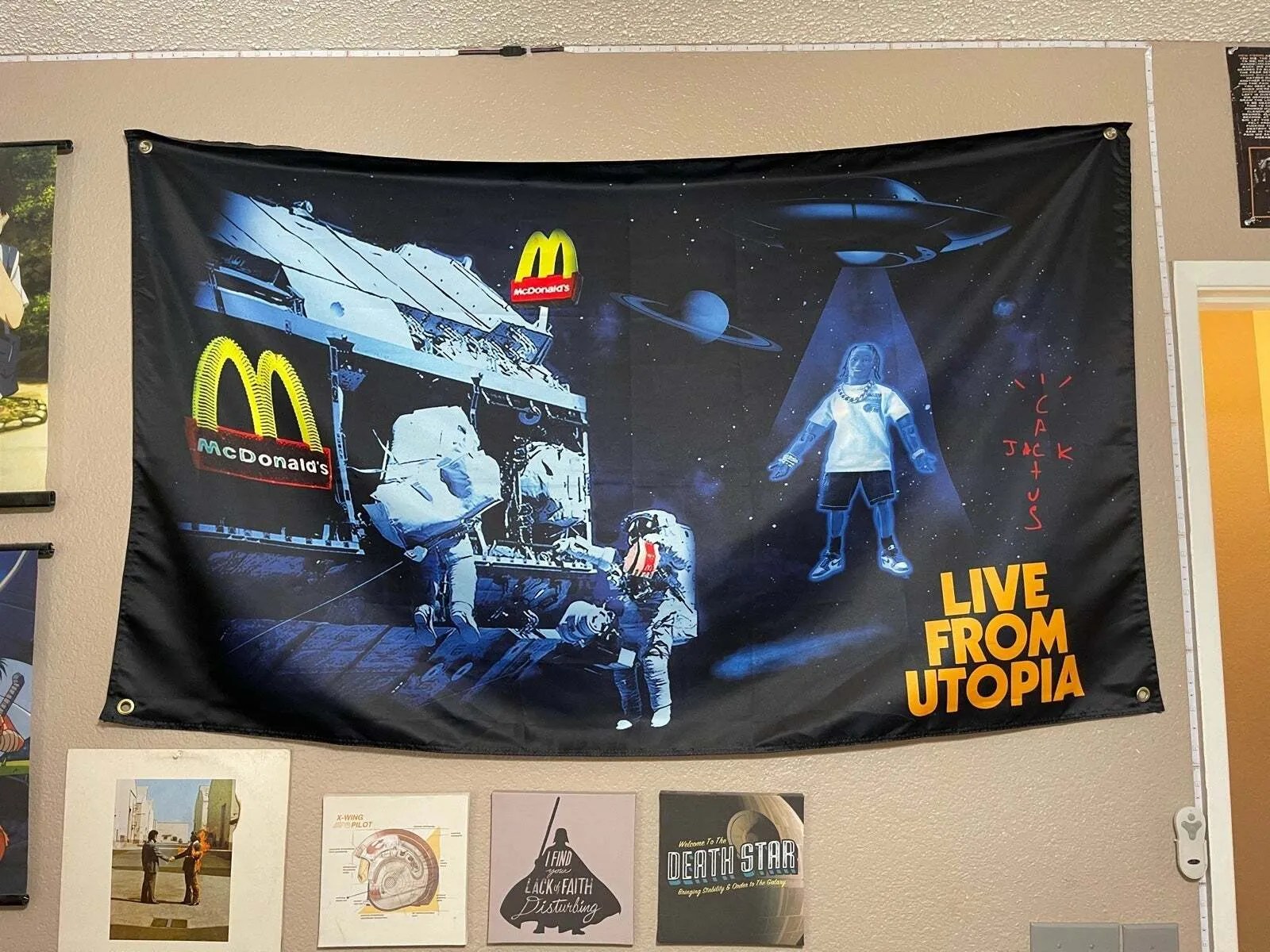 TRAVIS SCOTT CACTUS JACK x McDonalds Live From Utopia Flag The Hype