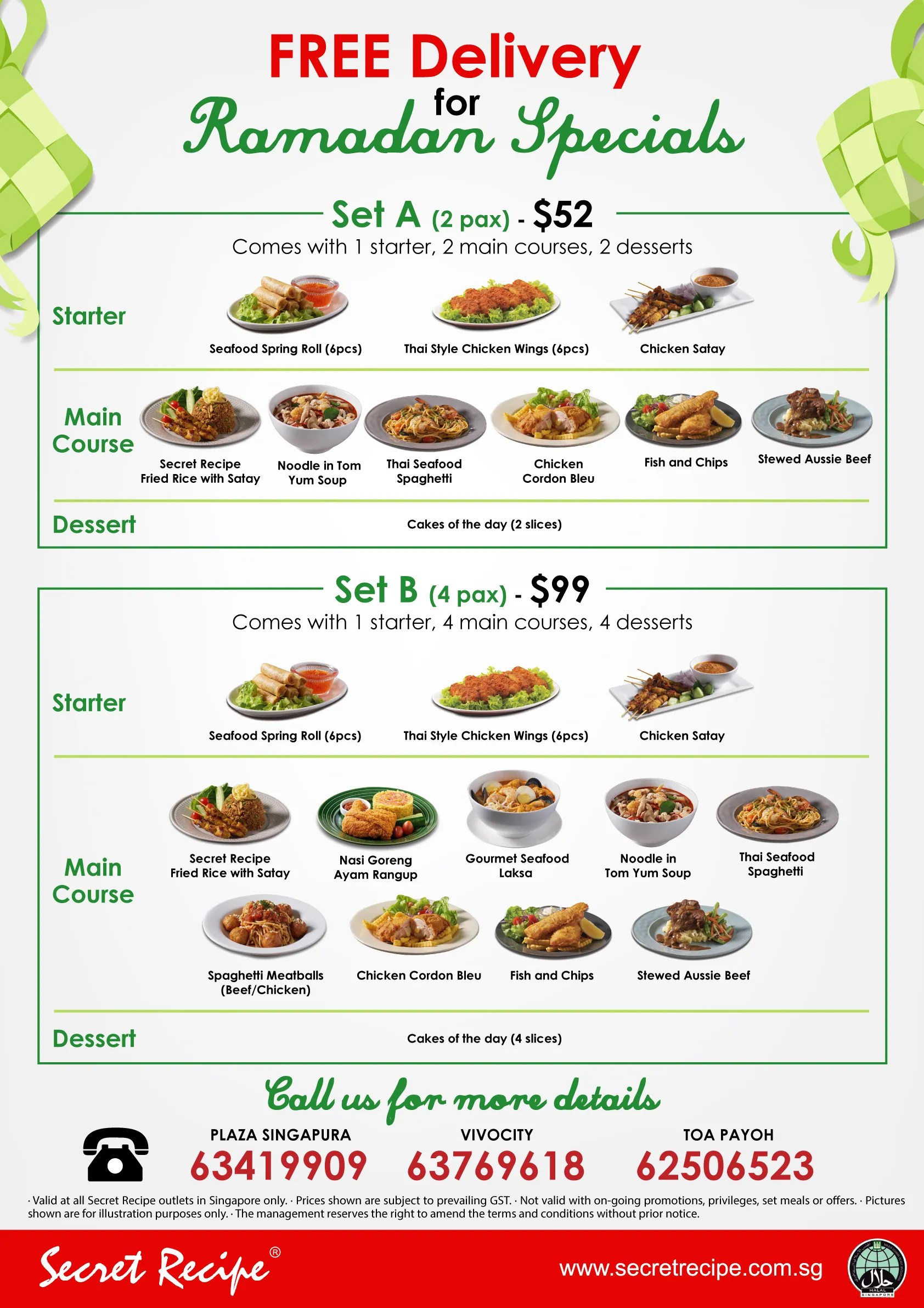 Promotion Secret Recipe Singapore